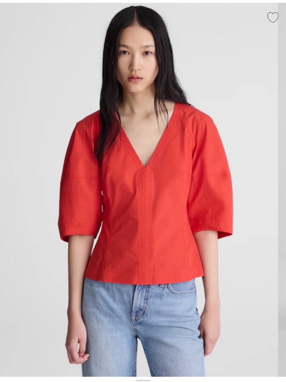 Madewell sculptural top NWT